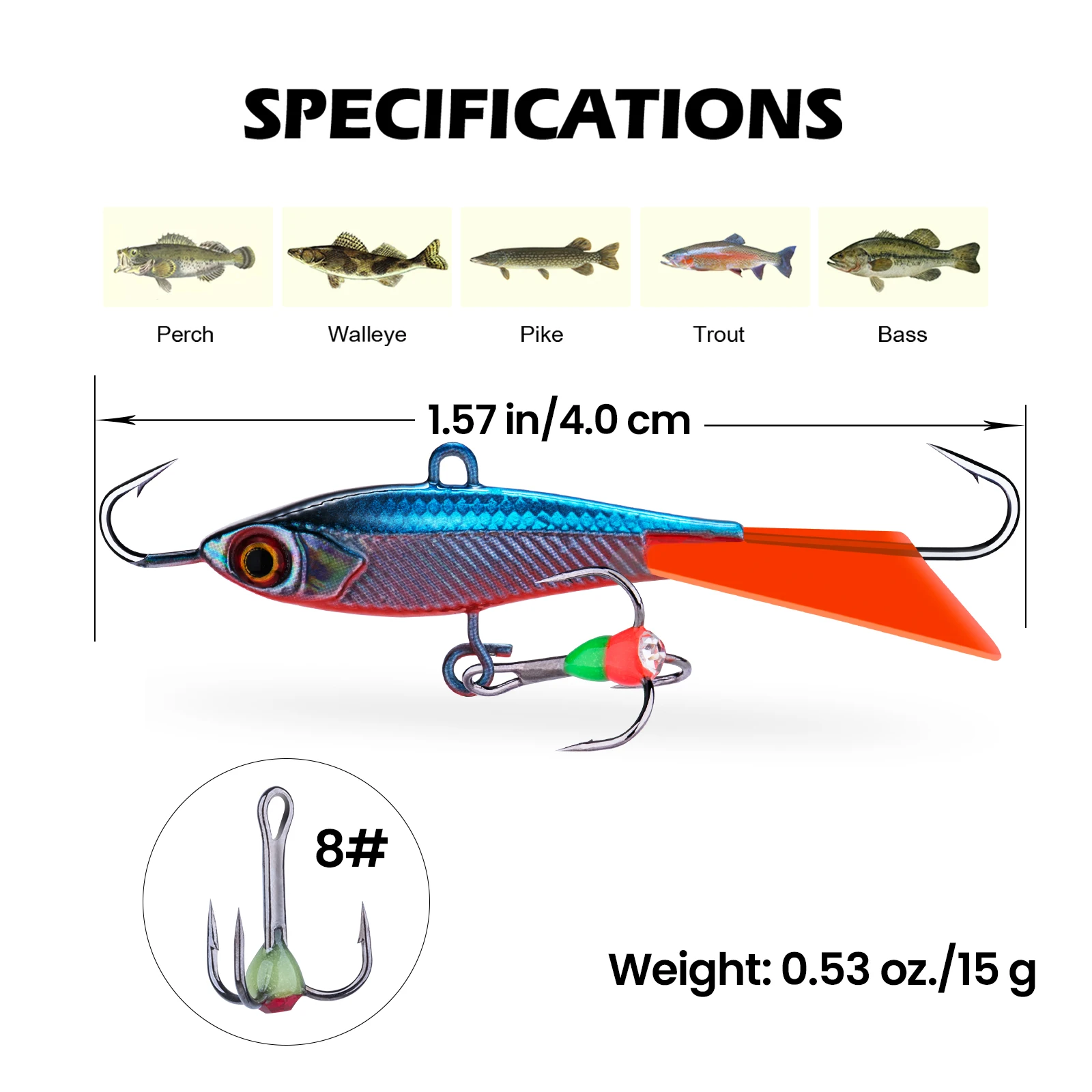 Goture Ice Fishing Lure Winter - Balance Board Wobble 评论和价格