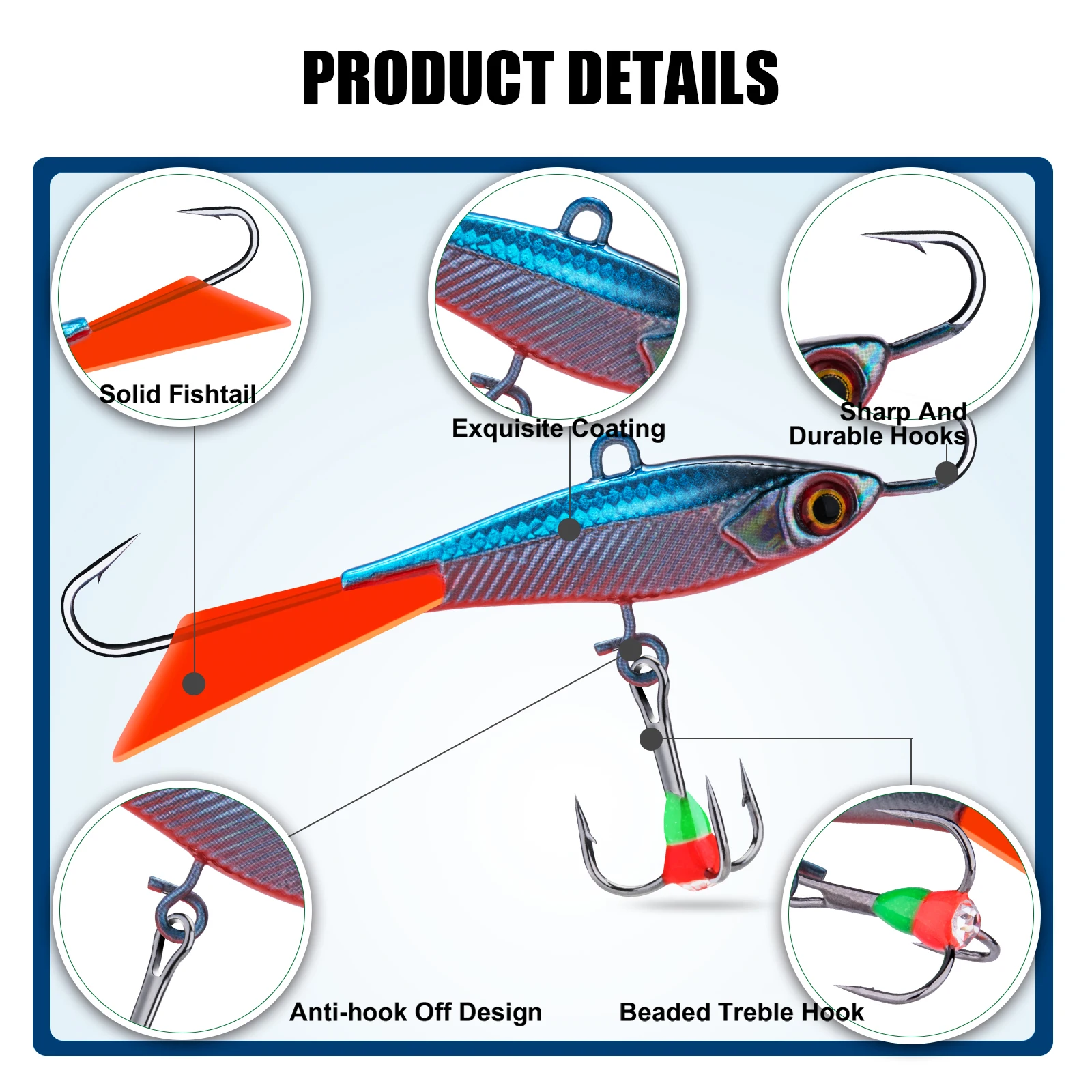 Goture Ice Fishing Lure Winter - Balance Board Wobble 评论和价格