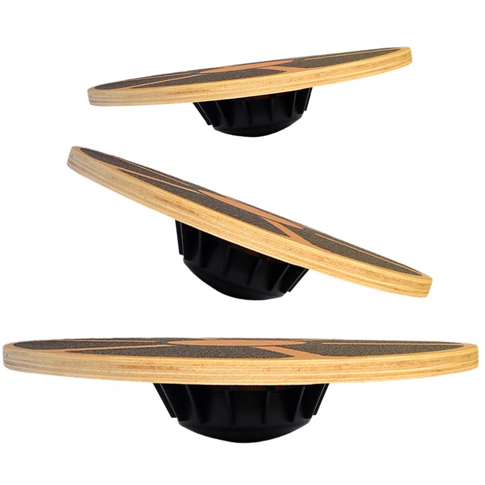 Non-Slip Wooden Wobble Balance - Balance Board Wobble 评论和价格